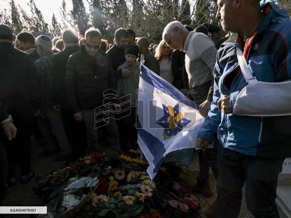 Funeral of An Israeli Hostage of Hamas - Israel