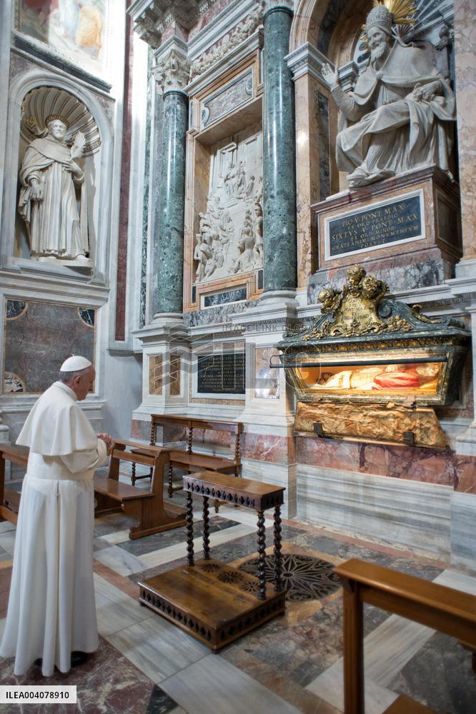 File - Pope Francis At Santa Maria Maggiore Basilica - Rome
