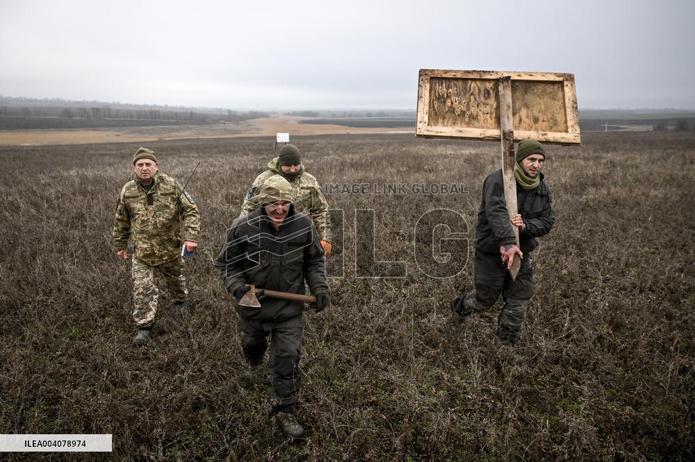 Live fire exercise of tank battalion of Ukraines 128th Mountain Assault Brigade