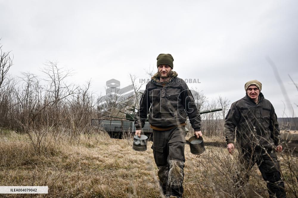 Live fire exercise of tank battalion of Ukraines 128th Mountain Assault Brigade