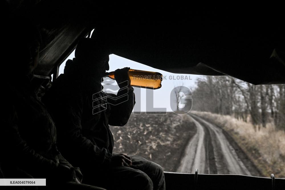 Live fire exercise of tank battalion of Ukraines 128th Mountain Assault Brigade