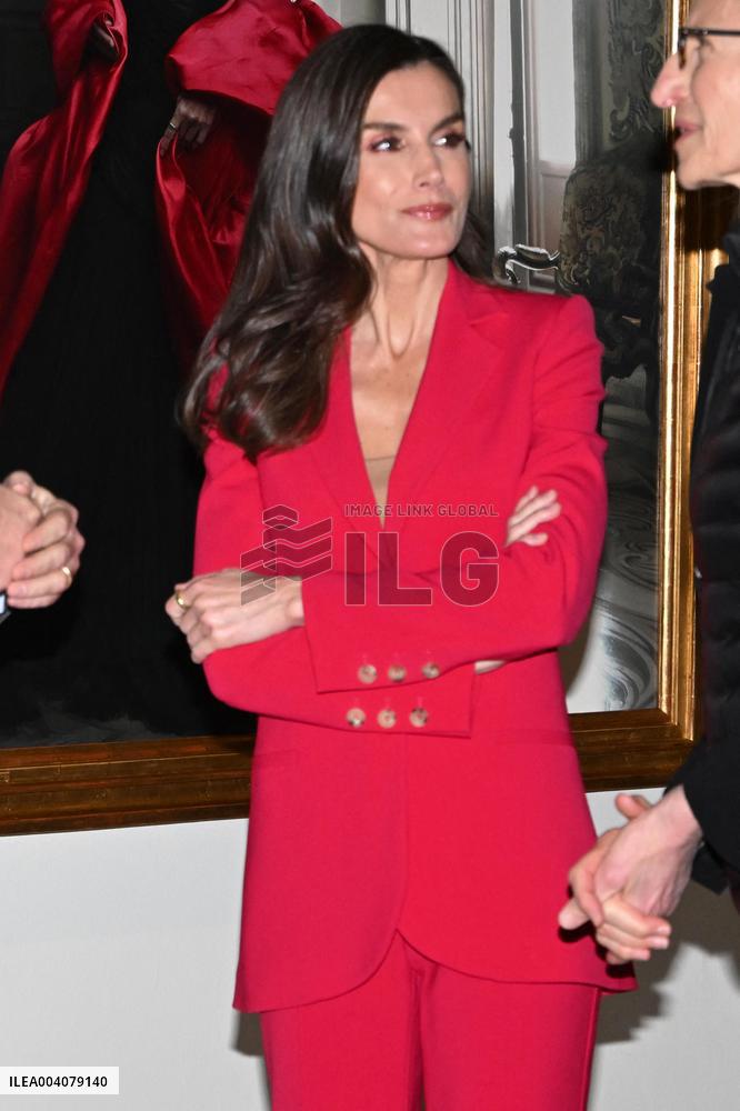 King Felipe And Queen Letizia At Presentation Of Their Portraits By Annie Leibovitz - Madrid