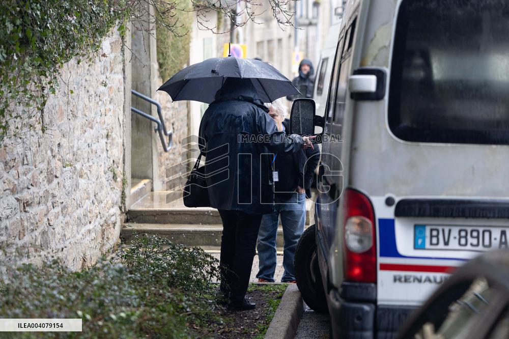 Marie-France Le Scouarnec arrives for her hearing for Le Scouarnec Trial - Vannes RL