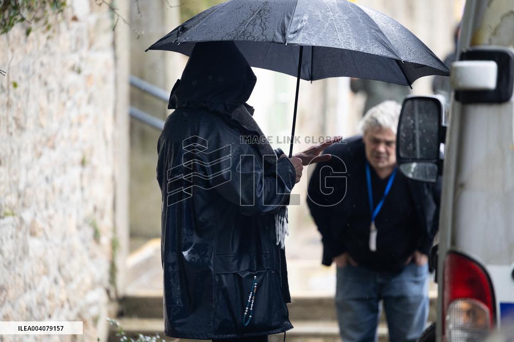 Marie-France Le Scouarnec arrives for her hearing for Le Scouarnec Trial - Vannes RL