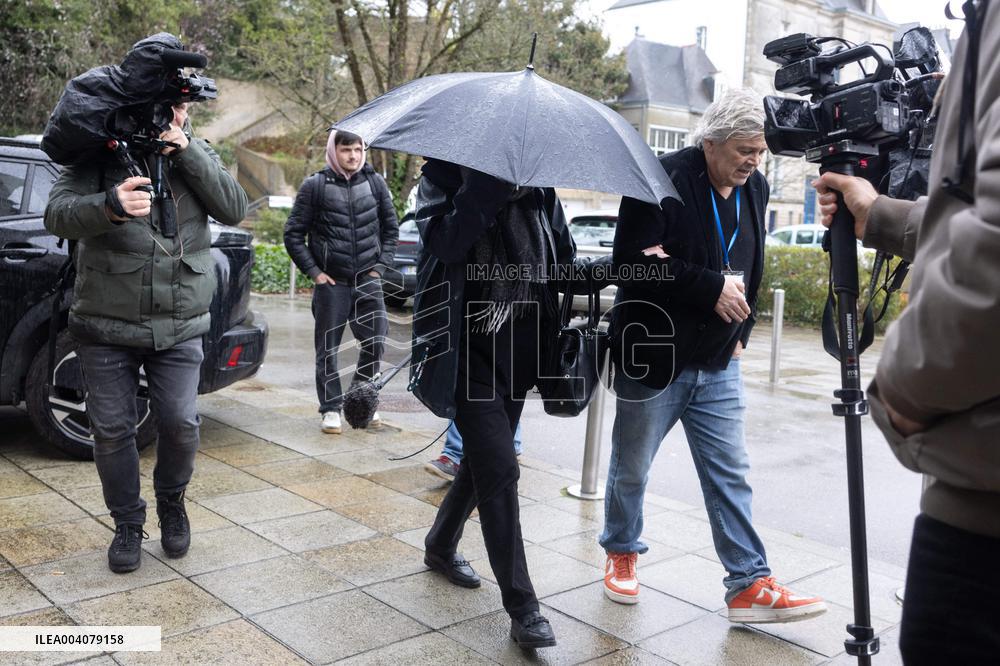 Marie-France Le Scouarnec arrives for her hearing for Le Scouarnec Trial - Vannes RL
