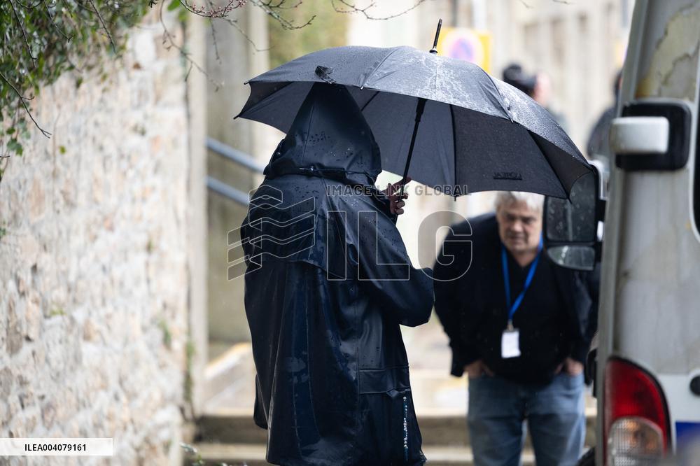 Marie-France Le Scouarnec arrives for her hearing for Le Scouarnec Trial - Vannes RL