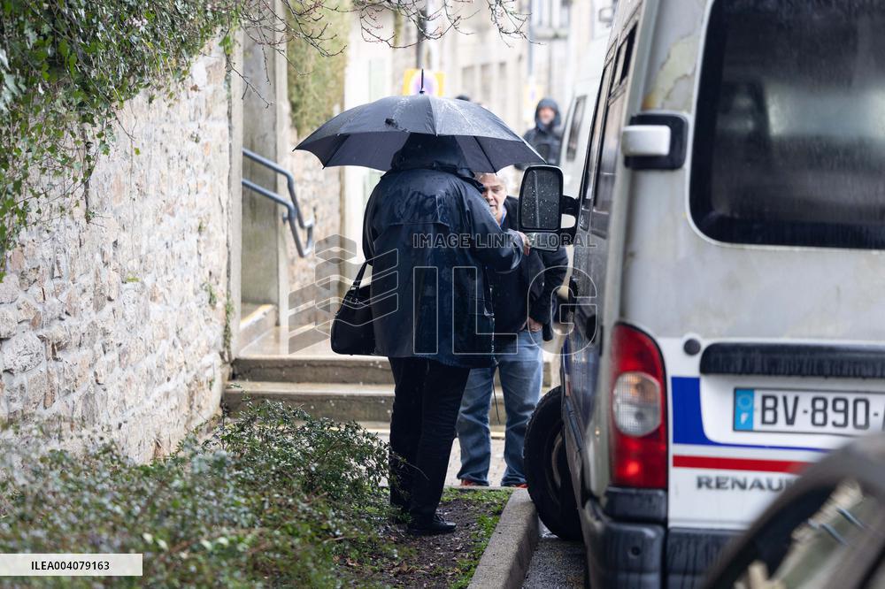 Marie-France Le Scouarnec arrives for her hearing for Le Scouarnec Trial - Vannes RL