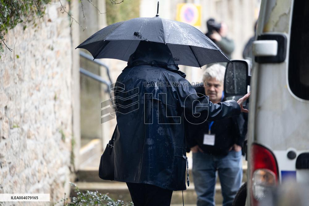 Marie-France Le Scouarnec arrives for her hearing for Le Scouarnec Trial - Vannes RL