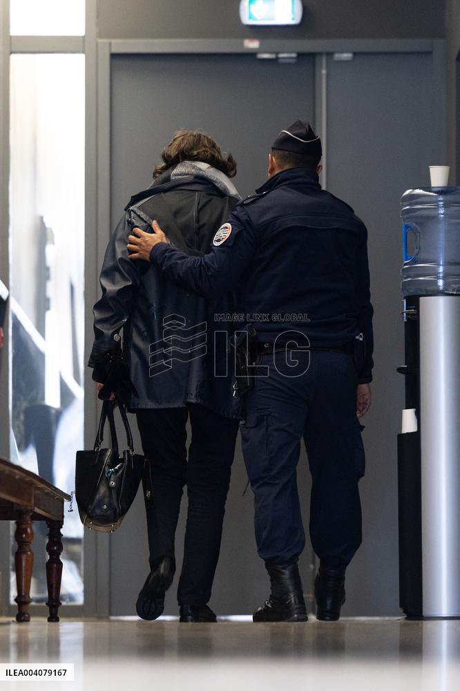 Marie-France Le Scouarnec arrives for her hearing for Le Scouarnec Trial - Vannes RL