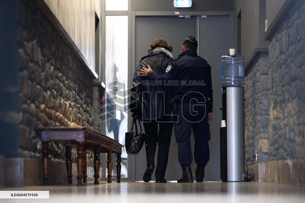 Marie-France Le Scouarnec arrives for her hearing for Le Scouarnec Trial - Vannes RL