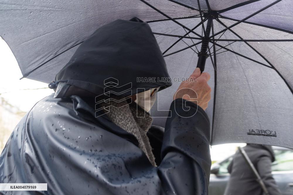 Marie-France Le Scouarnec arrives for her hearing for Le Scouarnec Trial - Vannes RL