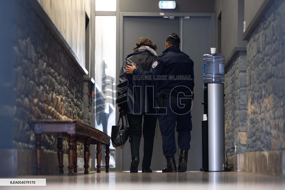 Marie-France Le Scouarnec arrives for her hearing for Le Scouarnec Trial - Vannes RL