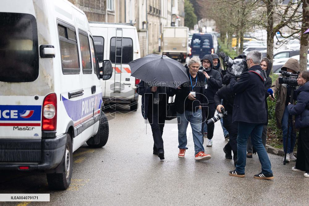 Marie-France Le Scouarnec arrives for her hearing for Le Scouarnec Trial - Vannes RL