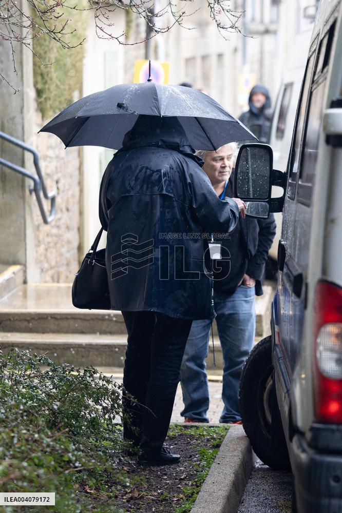 Marie-France Le Scouarnec arrives for her hearing for Le Scouarnec Trial - Vannes RL