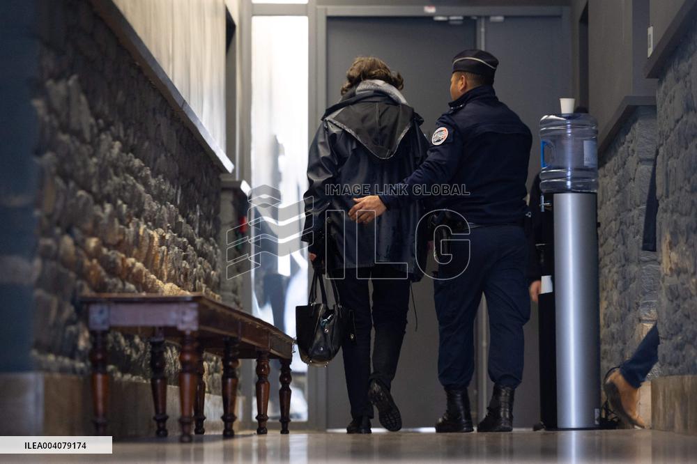 Marie-France Le Scouarnec arrives for her hearing for Le Scouarnec Trial - Vannes RL
