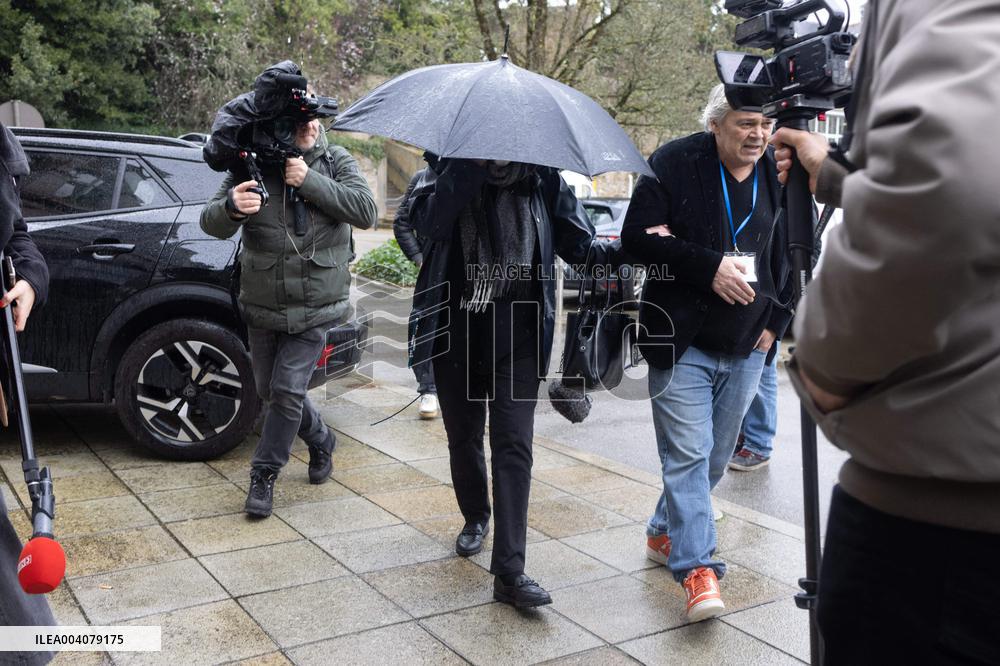 Marie-France Le Scouarnec arrives for her hearing for Le Scouarnec Trial - Vannes RL