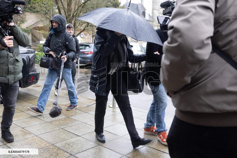 Marie-France Le Scouarnec arrives for her hearing for Le Scouarnec Trial - Vannes RL