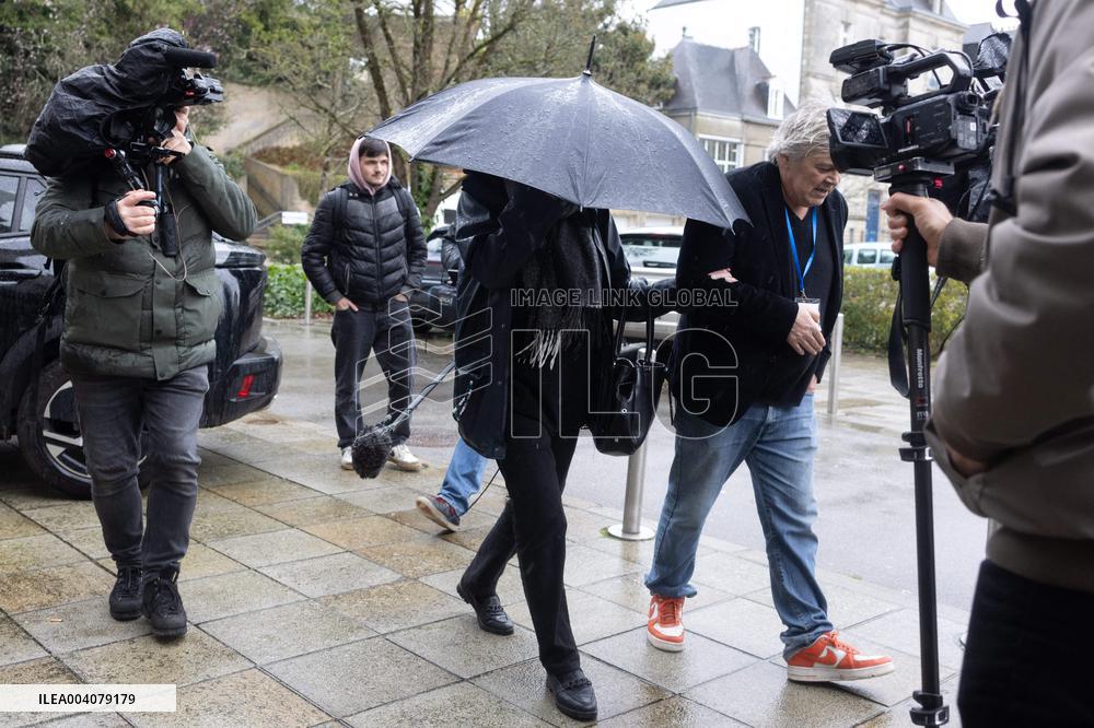 Marie-France Le Scouarnec arrives for her hearing for Le Scouarnec Trial - Vannes RL