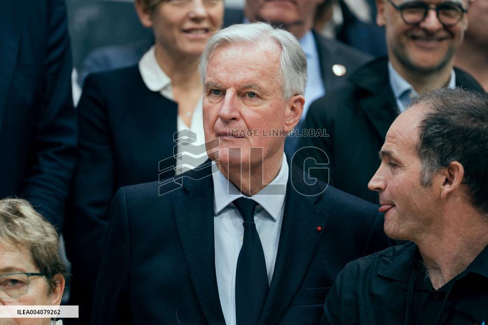 Former French Prime Michel Barnier visits the Agricultural Show - Paris AJ