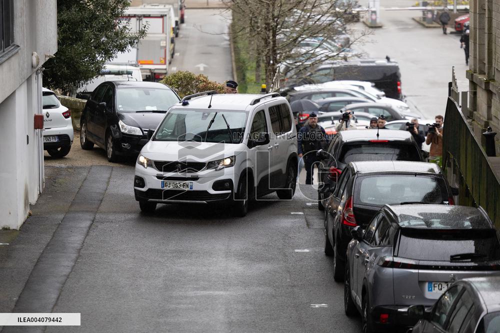 Joel Le Scouarnec Arrives At The Courtroom - Vannes