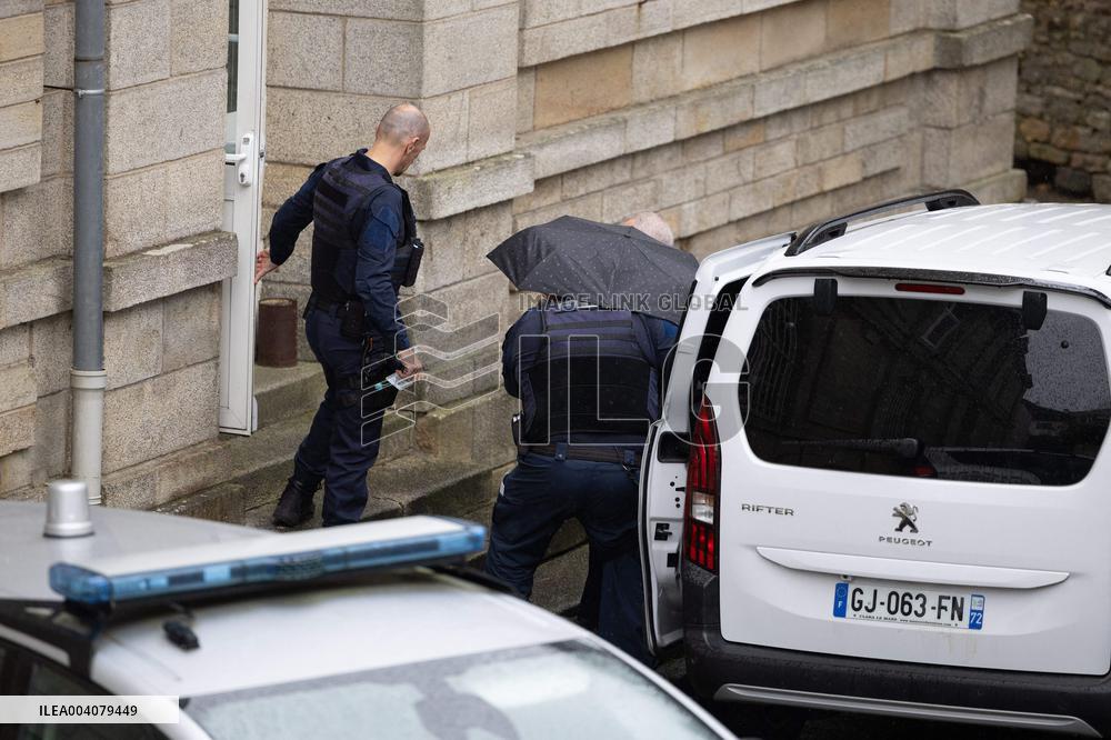 Joel Le Scouarnec Arrives At The Courtroom - Vannes