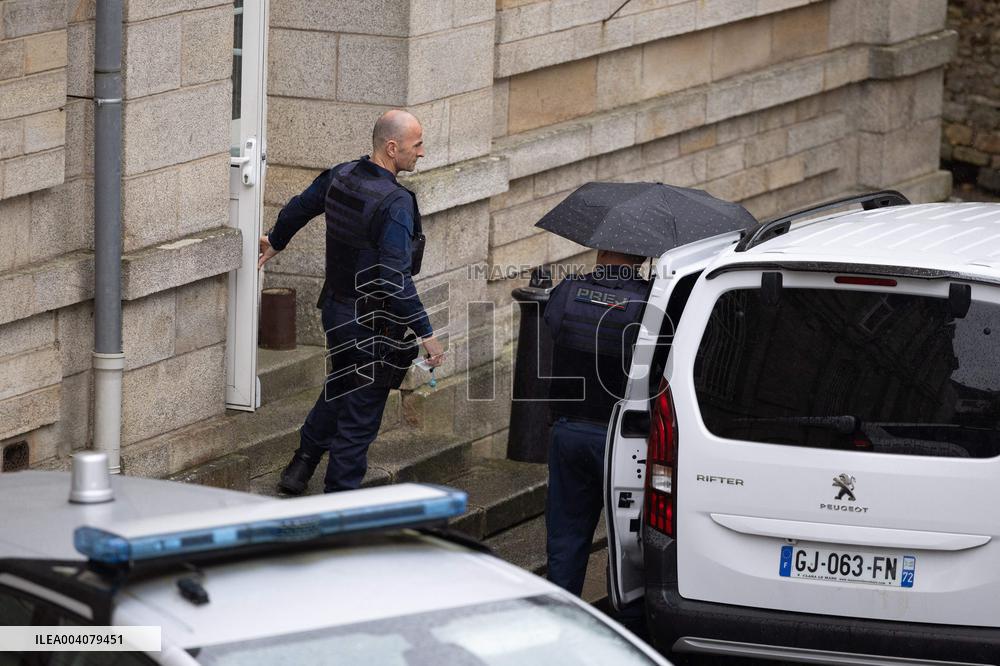 Joel Le Scouarnec Arrives At The Courtroom - Vannes
