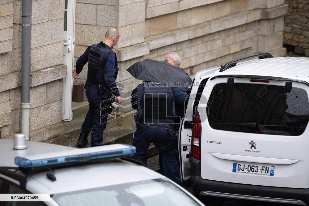 Joel Le Scouarnec Arrives At The Courtroom - Vannes