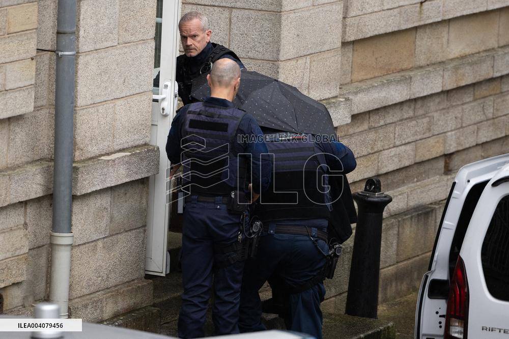 Joel Le Scouarnec Arrives At The Courtroom - Vannes