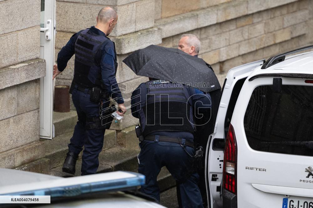 Joel Le Scouarnec Arrives At The Courtroom - Vannes
