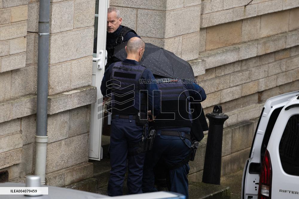 Joel Le Scouarnec Arrives At The Courtroom - Vannes