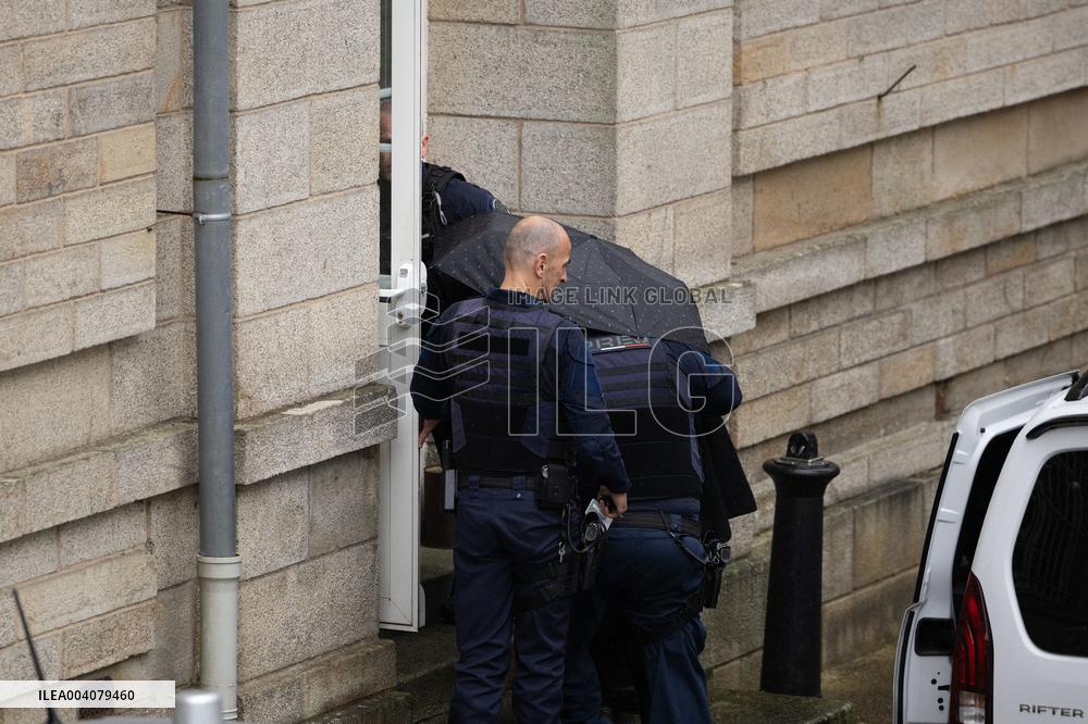 Joel Le Scouarnec Arrives At The Courtroom - Vannes