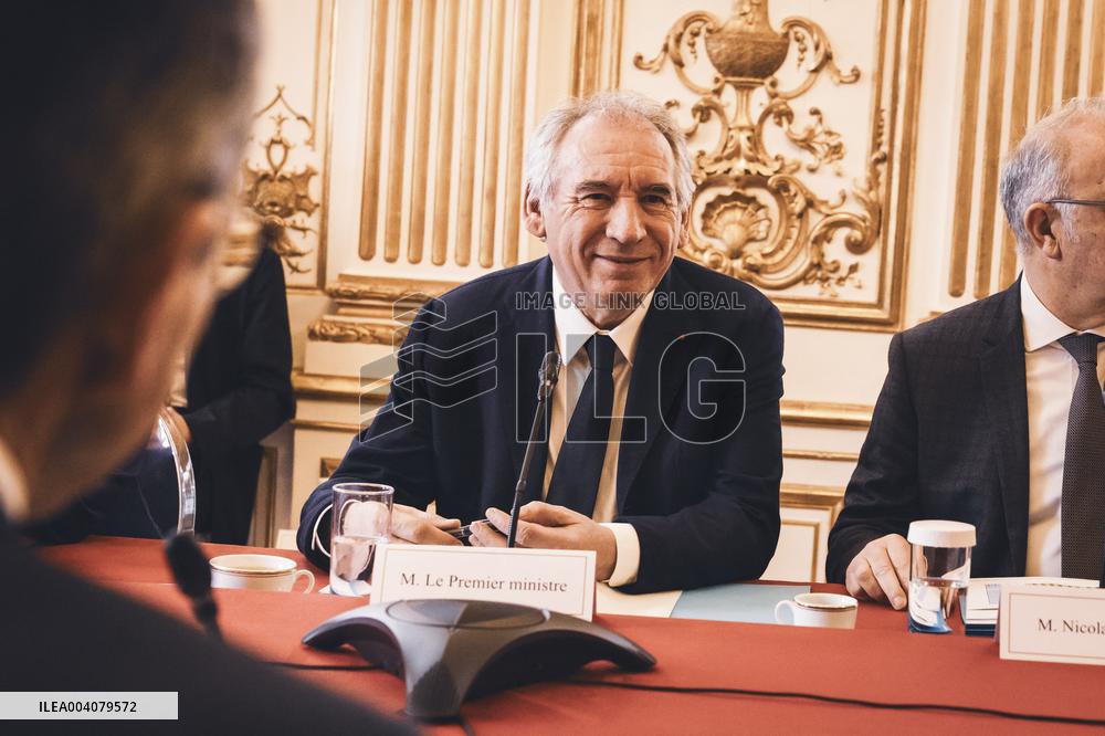 Interministerial Immigration Control Committee at Matignon - Paris