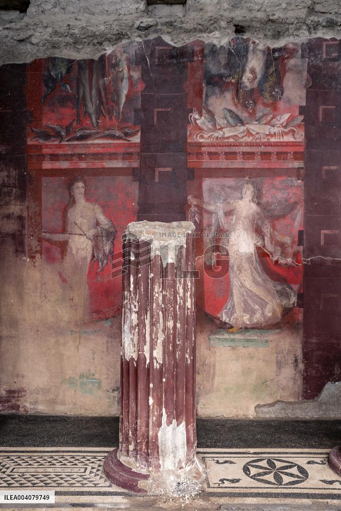 Spectacular Frescoed Villa Uncovered in Pompeii - Italy