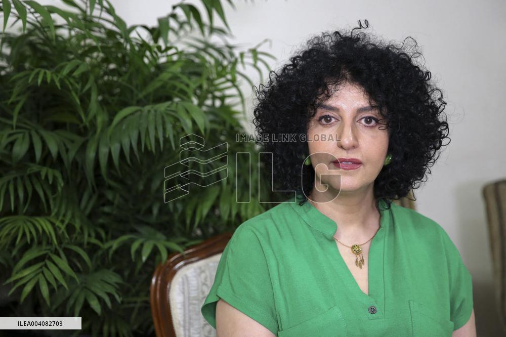 Portrait of Narges Mohammadi - Teheran