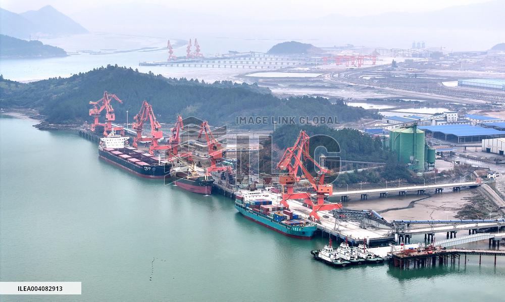 Sanduao Port area Container Trade in Ningde