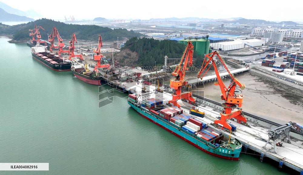 Sanduao Port area Container Trade in Ningde
