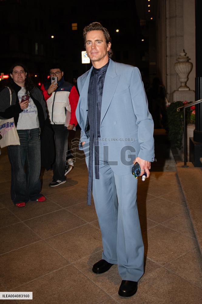 MFW - Matt Bomer At Palazzo Parigi