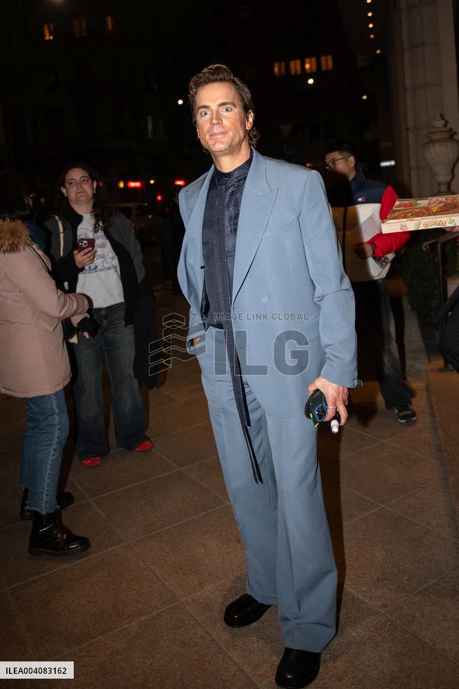 MFW - Matt Bomer At Palazzo Parigi