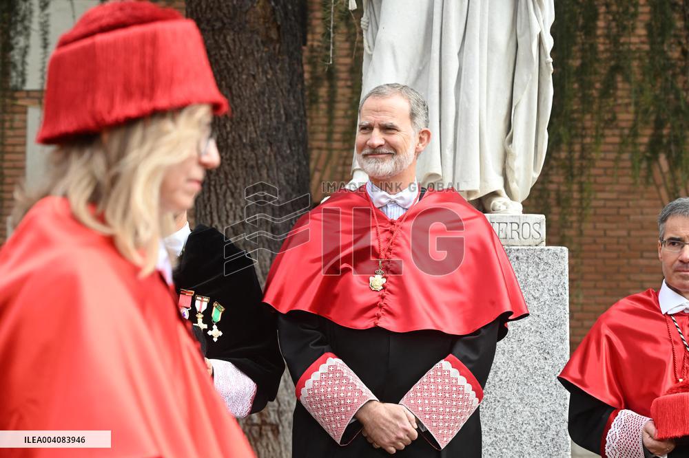 King Felipe Doctorate Ceremony at University of Alcala