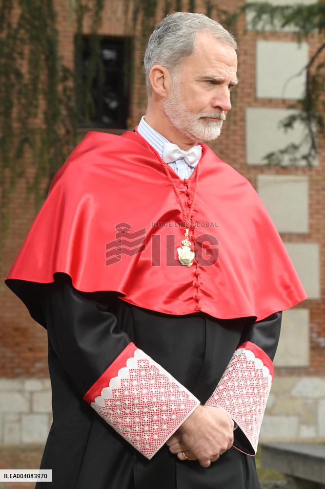 King Felipe Doctorate Ceremony at University of Alcala