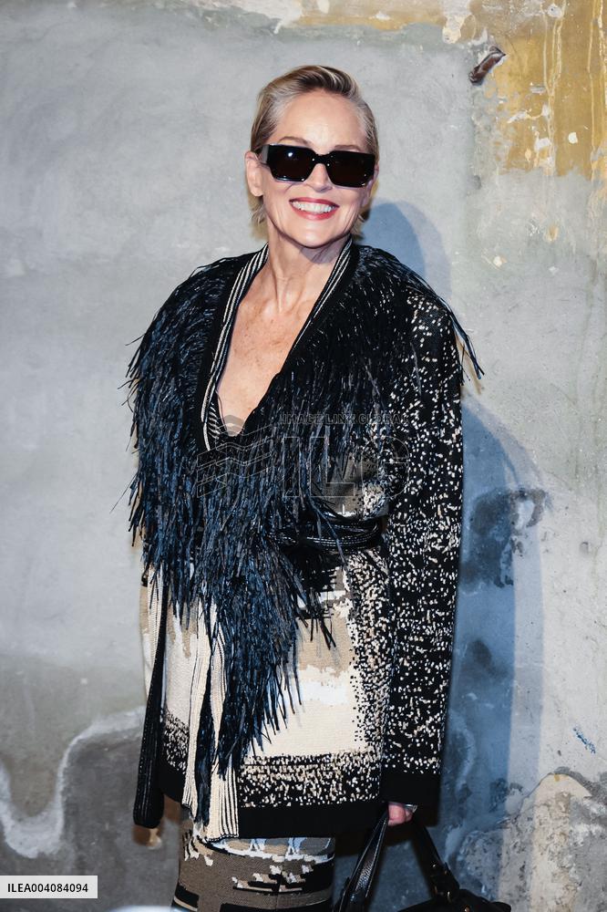 MFW - Sharon Stone At Antonio Marras