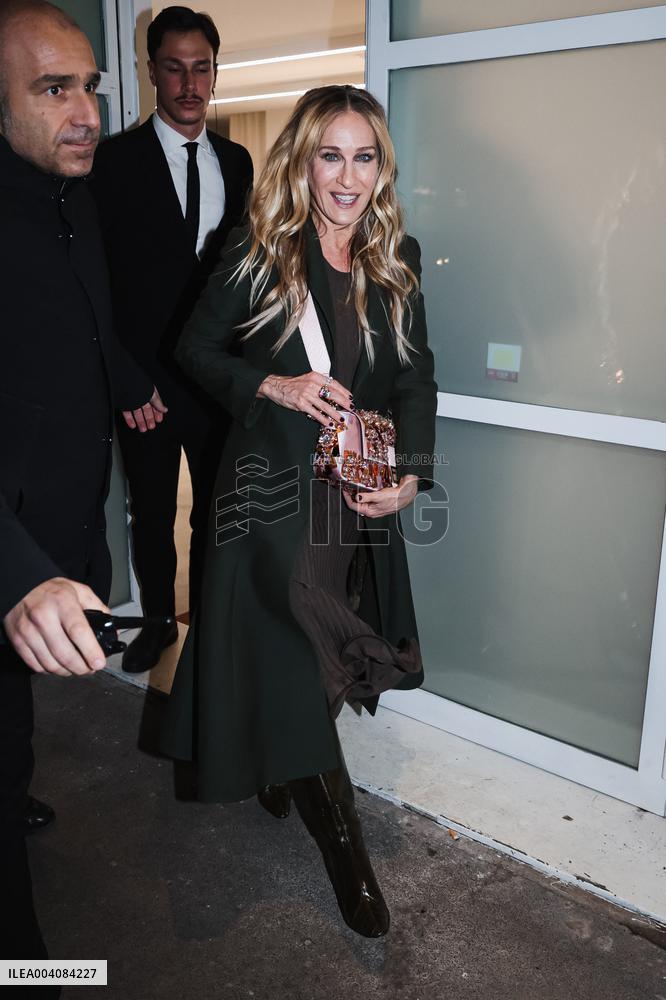 MFW - Sarah Jessica Parker At Fendi