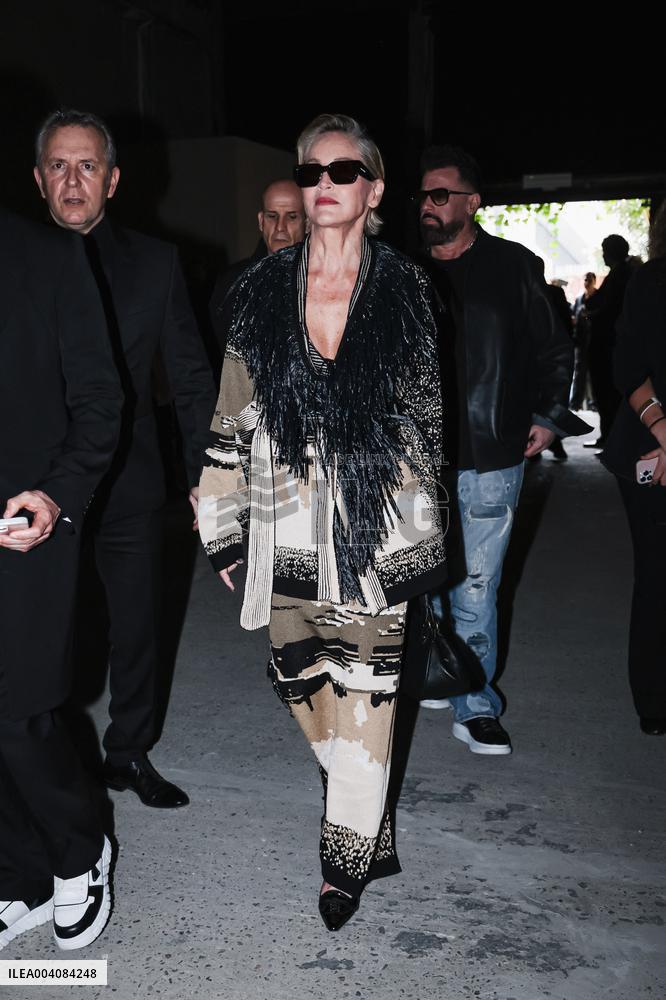 MFW - Sharon Stone At Antonio Marras
