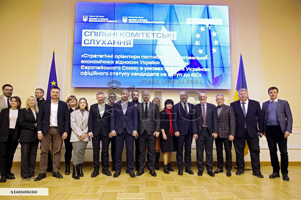 Joint committee hearings on deepening trade and economic relations between Ukraine and EU