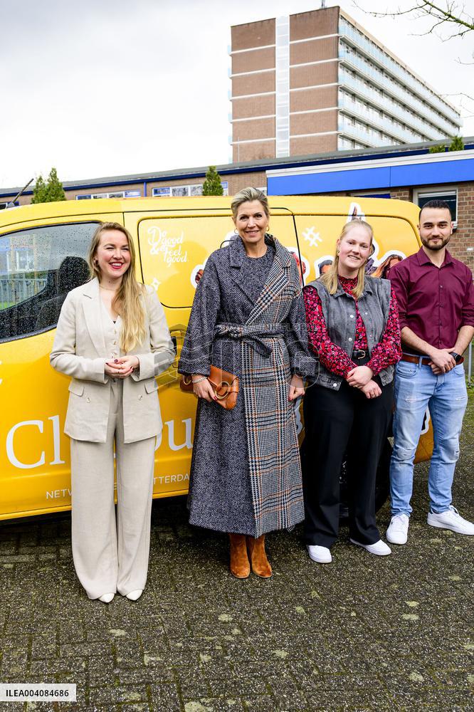 Queen Maxima Visits Youth Organization - Rotterdam