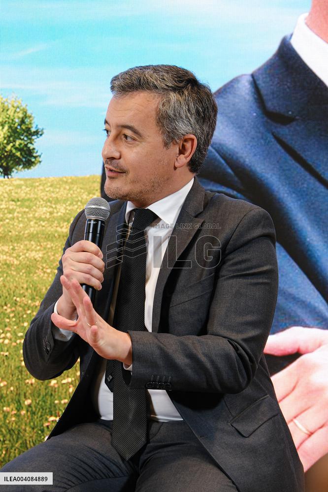 Karine Le Marchand and Gerald Darmanin at Agricultural Show - Paris