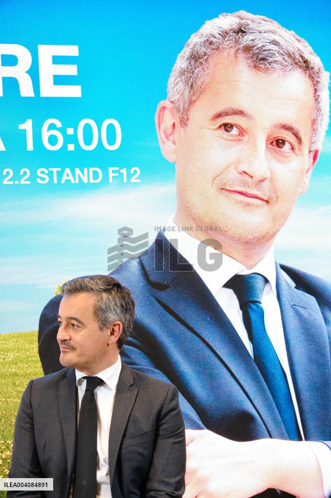 Karine Le Marchand and Gerald Darmanin at Agricultural Show - Paris