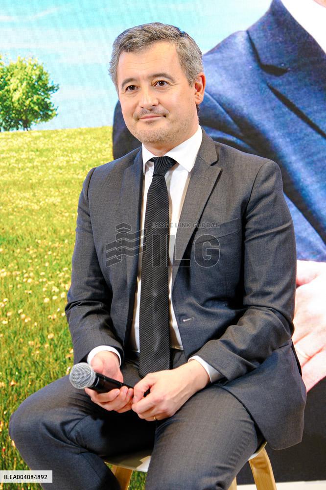 Karine Le Marchand and Gerald Darmanin at Agricultural Show - Paris