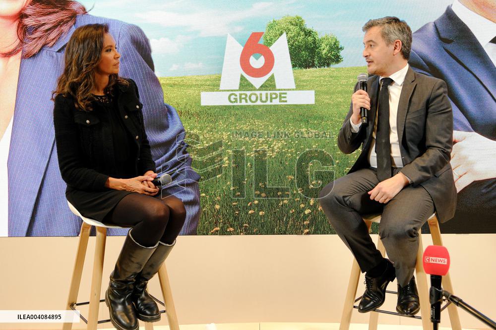 Karine Le Marchand and Gerald Darmanin at Agricultural Show - Paris