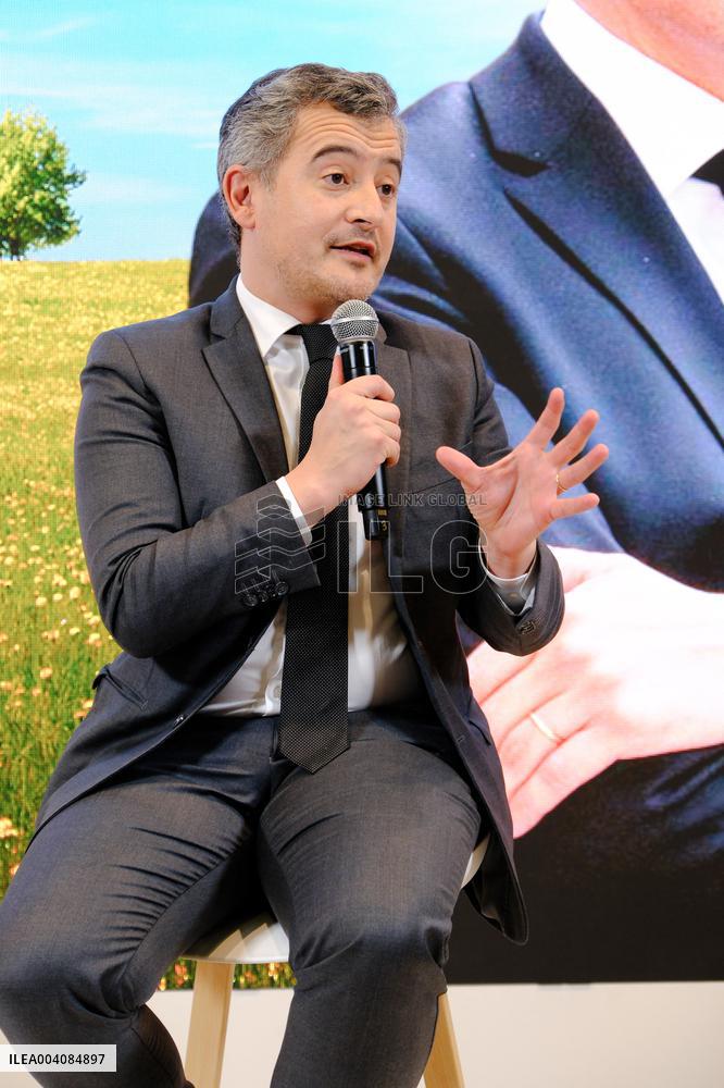 Karine Le Marchand and Gerald Darmanin at Agricultural Show - Paris